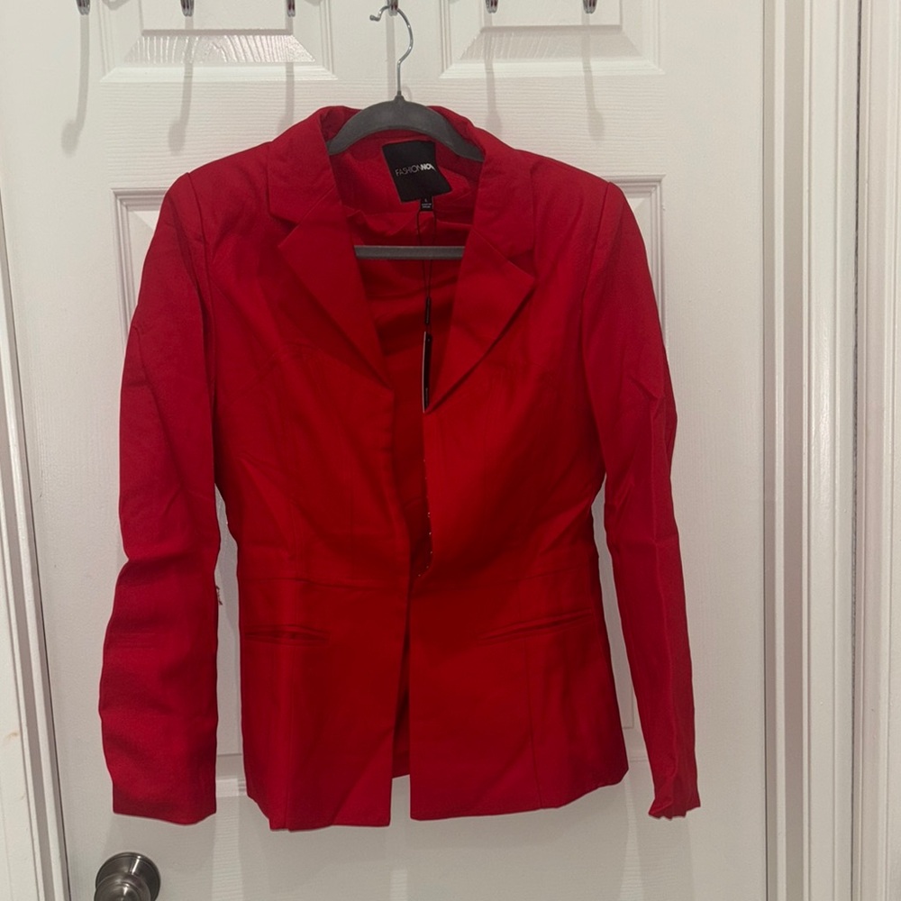 Stylish Red Women's Blazer by Studio One